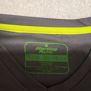 Short sleeve tee...Starting Point...size Med...new with tag...lime/gray